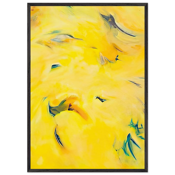 Untitled - 1992 N3 - Hassel Smith 70x100 cm / 28x40 inches Framed Art Print – Black Wooden Frame