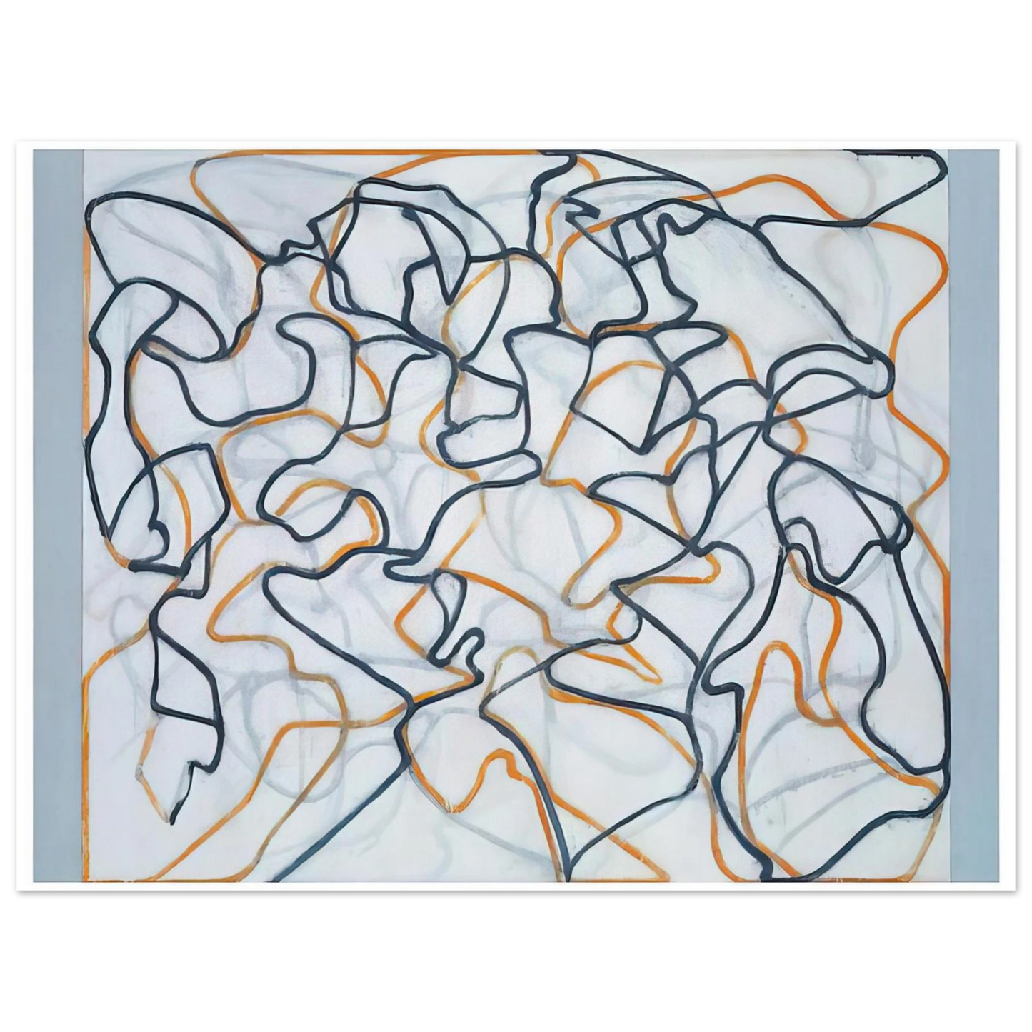 Brice Marden - White Ground Letter - 2010 75x100 cm / 30x40inches Fine Art Poster