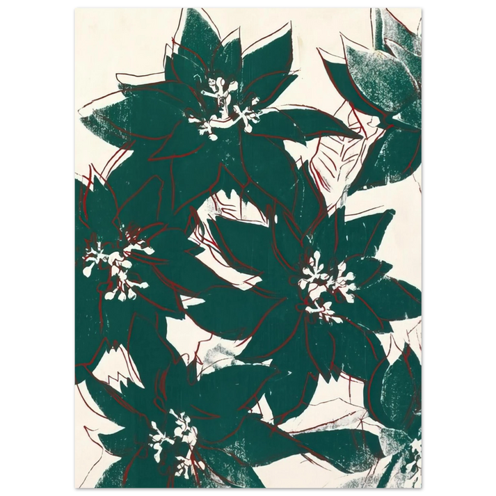 Andy Warhol - Poinsetta Fine Art Poster