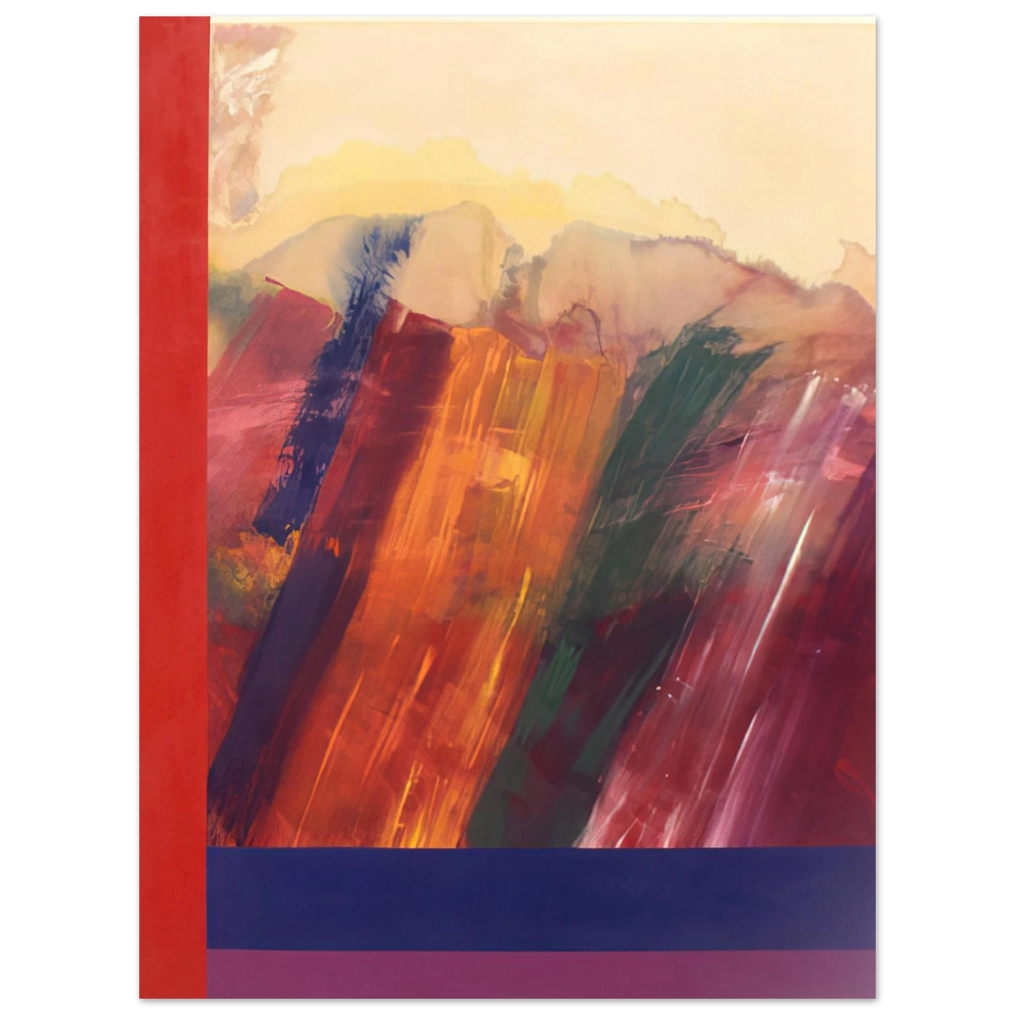 Ronnie Landfield - Garden of Delight - 1971 75x100 cm / 30x40inches Fine Art Poster