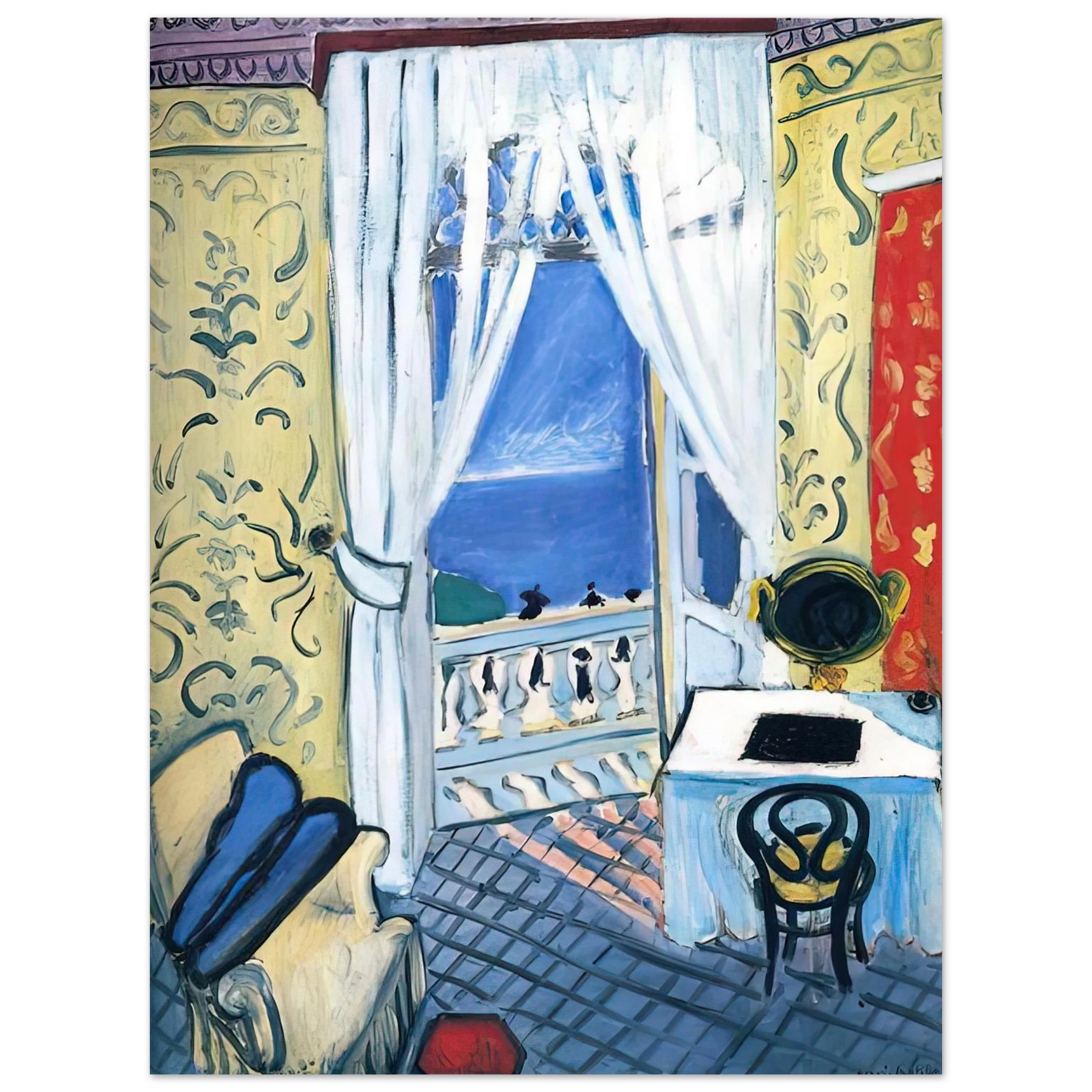 Henri Matisse - INTERIOR WITH A VIOLIN CASE 1919 75x100 cm / 30x40inches Fine Art Poster