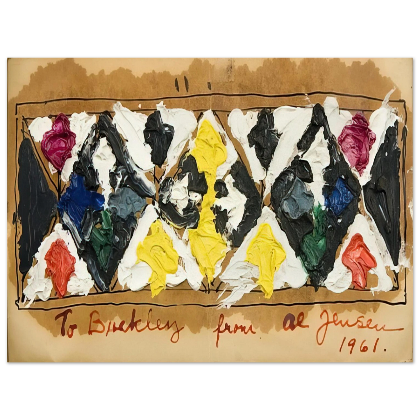 Alfred Jensen - Untitled - 1961 75x100 cm / 30x40inches Fine Art Poster