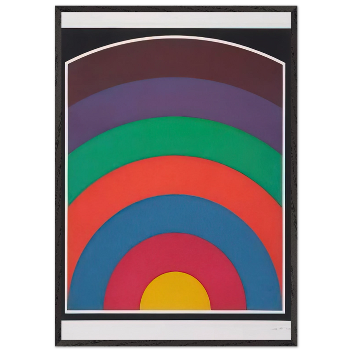 Arc Bands - Sol LeWitt 70x100 cm / 28x40 inches Framed Art Print – Black Wooden Frame