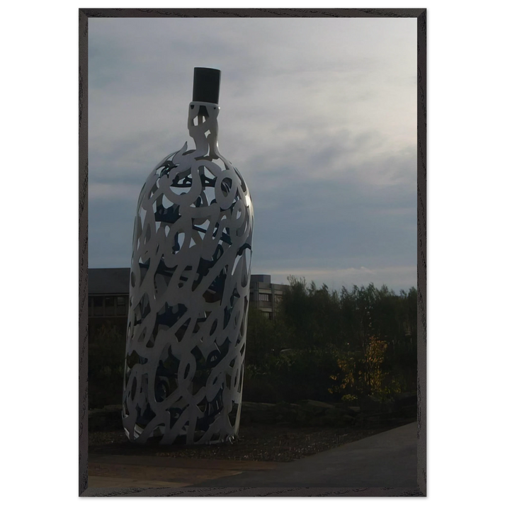 THE BOTTLE OF NOTES 1993 - Claes Oldenburg 70x100 cm / 28x40 inches Framed Art Print – Black Wooden Frame