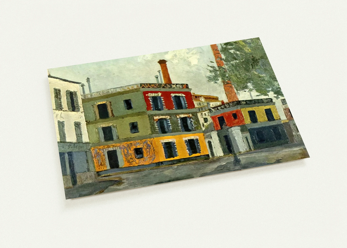 FACTORY By Maurice Utrillo Pack of 10 Post Cards | Maurice Utrillo Post Cards | A6 (10.5 x 14.8 cm) - 4.1 x 5.8 inches