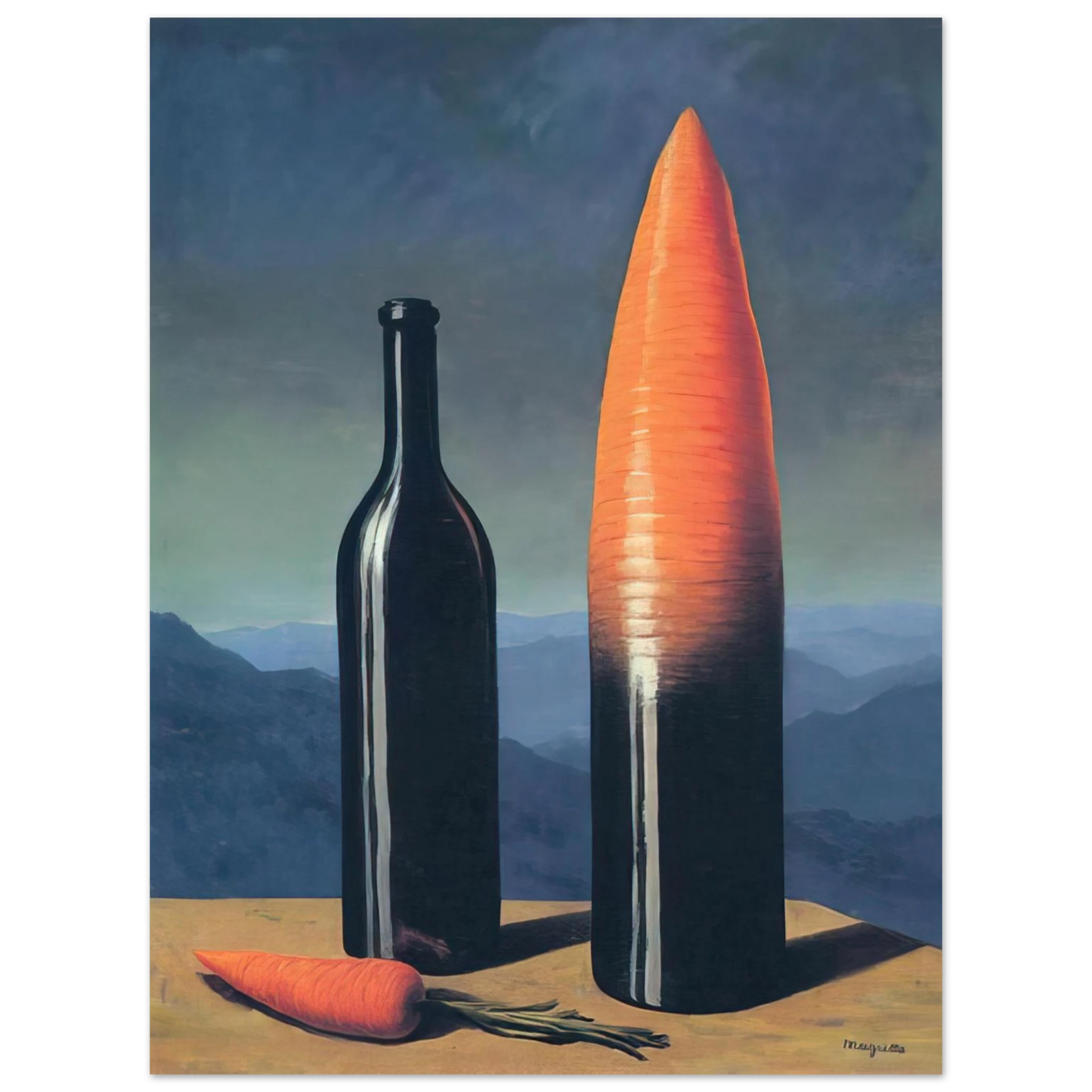 Rene Magritte - THE EXPLANATION 1952 75x100 cm / 30x40inches Fine Art Poster