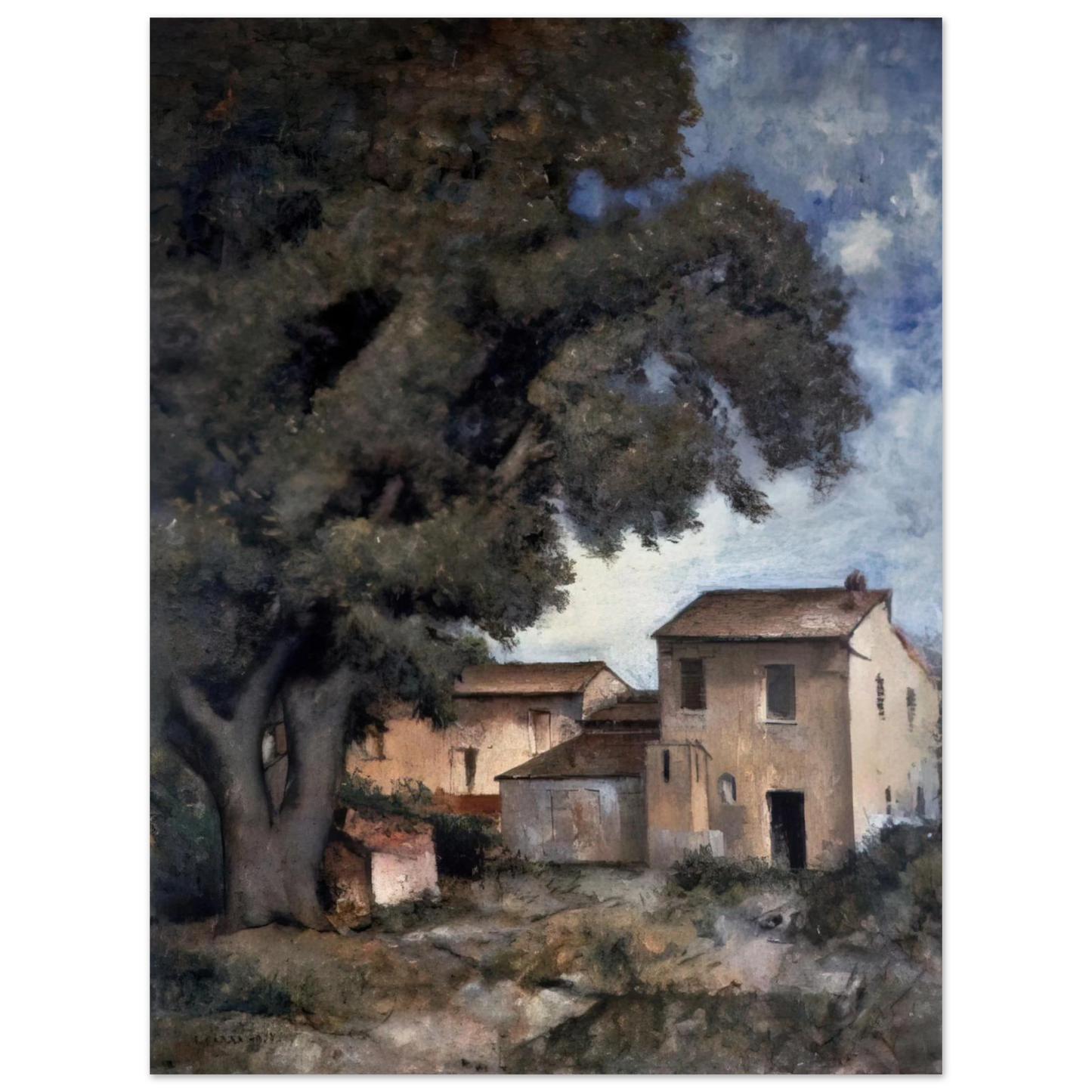 Carlo Carra - MERIGGIO 1927 75x100 cm / 30x40inches Fine Art Poster
