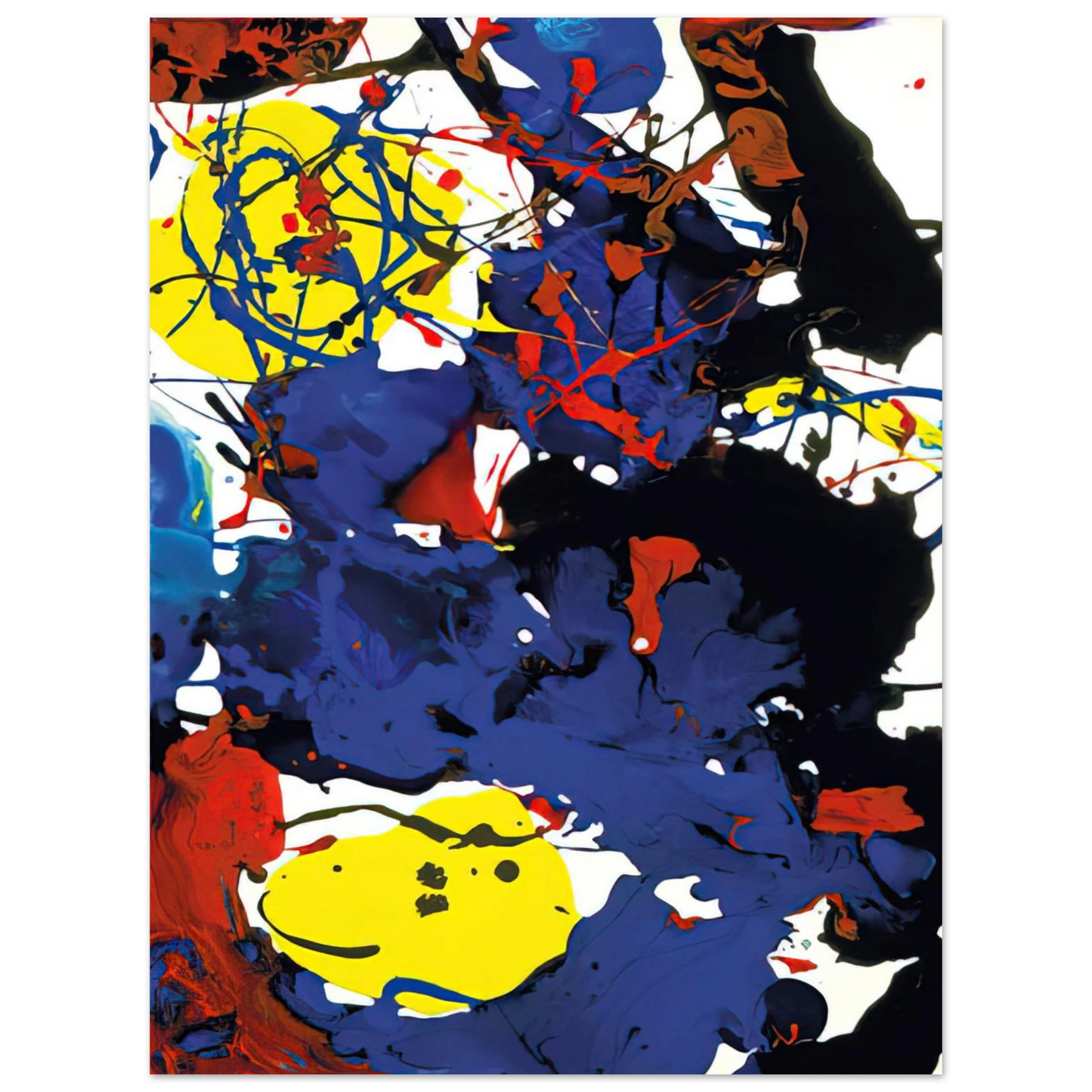 Sam Francis - Untitled SFP94-131 SFF 1801 75x100 cm / 30x40inches Fine Art Poster