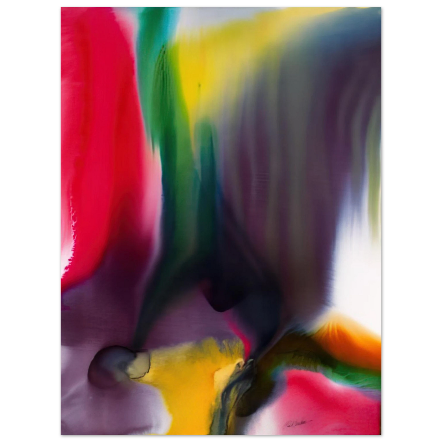 Paul Jenkins - Phenomena Agate Bridge 75x100 cm / 30x40inches Fine Art Poster
