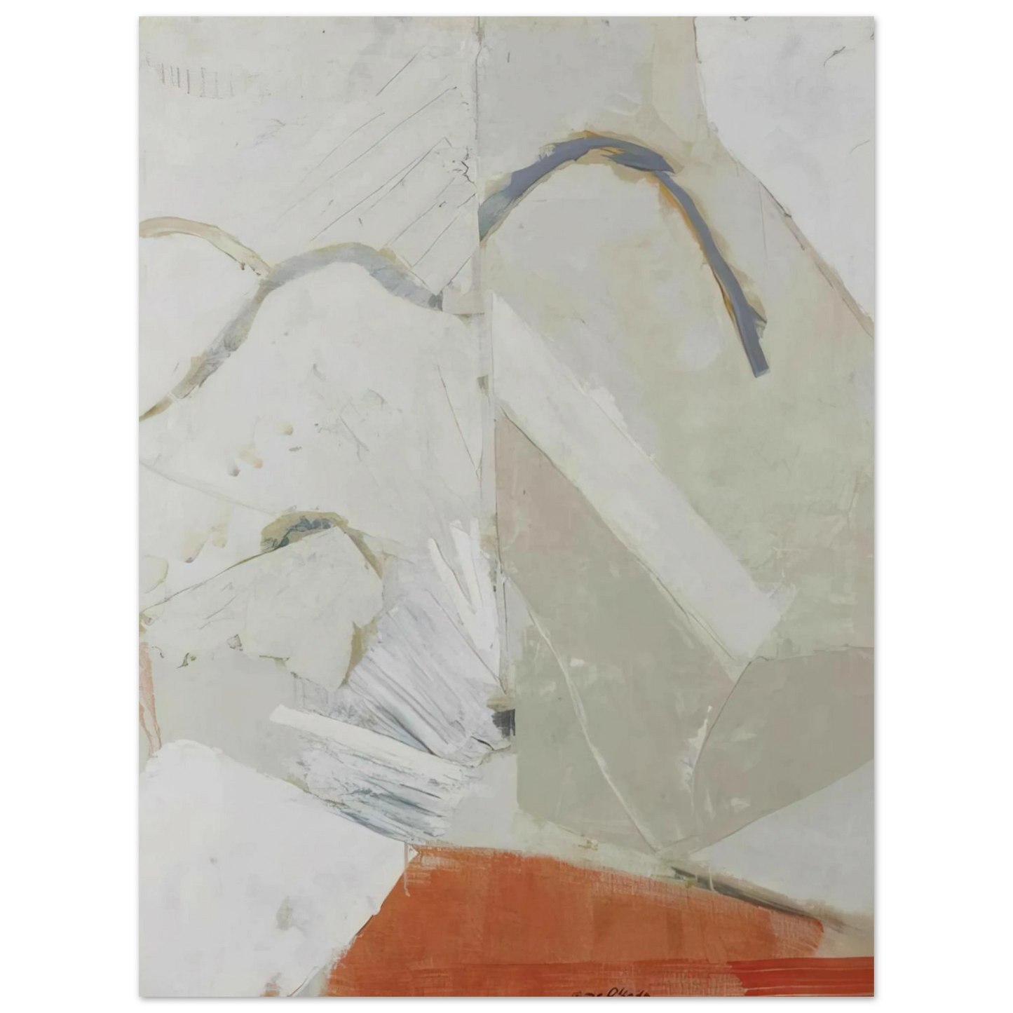 Kenzo Okada - Untitled - 1960 75x100 cm / 30x40inches Fine Art Poster