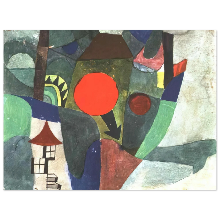 Paul Klee - WITH THE SETTING SUN 1919 75x100 cm / 30x40inches Fine Art Poster