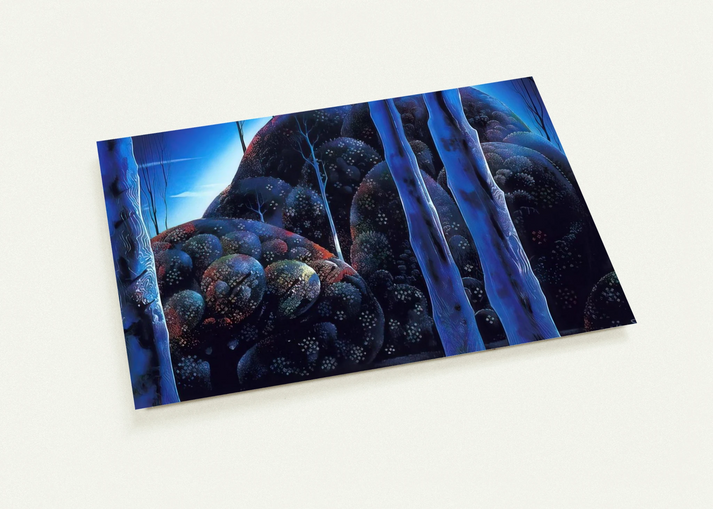 Moonlit Eucalyptus By Eyvind Earle Pack of 10 Post Cards | Eyvind Earle Post Cards | A6 (10.5 x 14.8 cm) - 4.1 x 5.8 inches