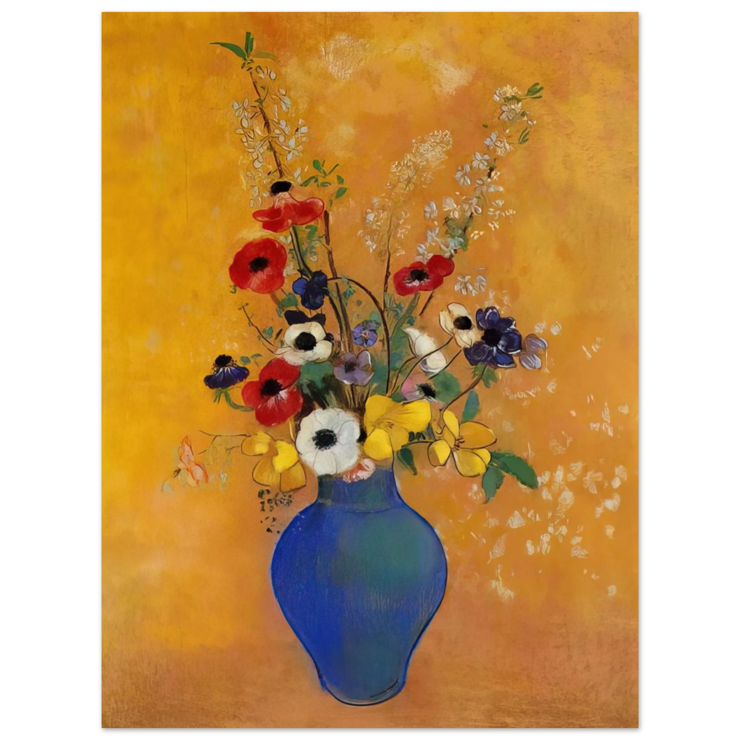 Odilon Redon - VASE OF FLOWERS 4 75x100 cm / 30x40inches Fine Art Poster