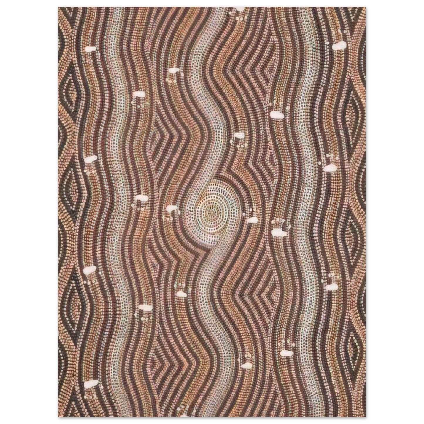 Clifford Possum Tjapaltjarri - Possum Dreaming - 1985 75x100 cm / 30x40inches Fine Art Poster