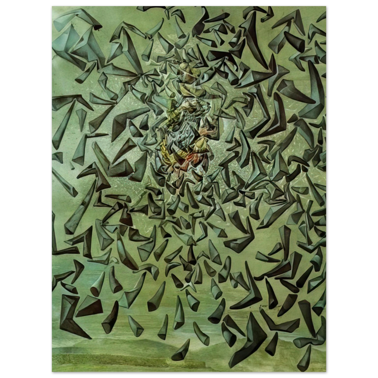 Salvador Dali - ASCENSIONIST SAINT CECILIA 75x100 cm / 30x40inches Fine Art Poster