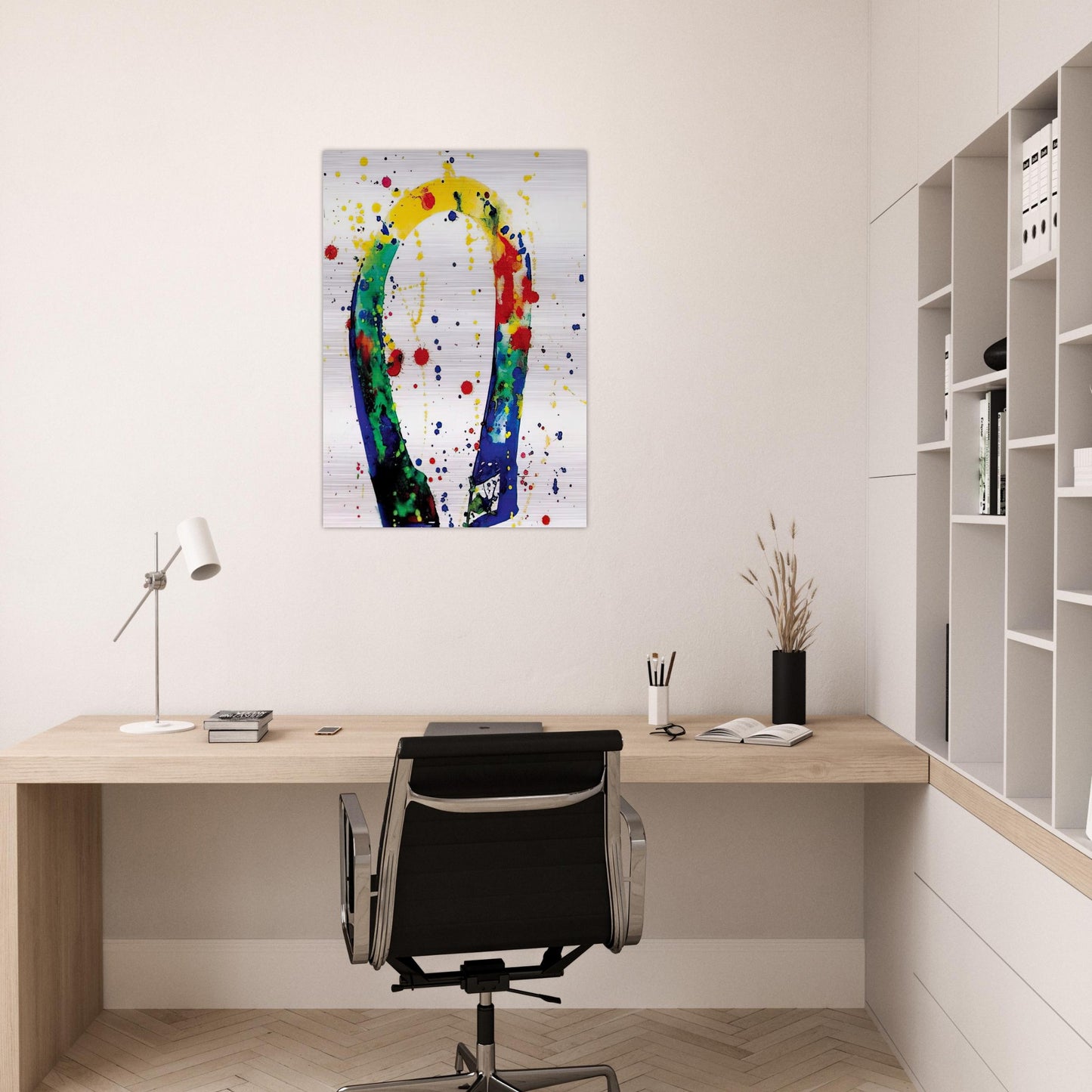 Sculpture Drawing Toyko SF65-018 - Sam Francis Brushed Aluminum Print - 70x100 cm / 28x40 inches | Sam Francis Aluminum Print | Sam Francis Prints