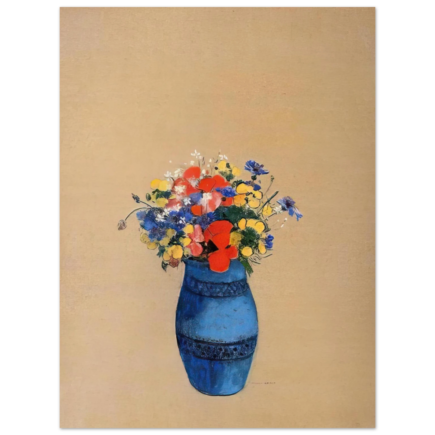 Odilon Redon - VASE OF FLOWERS 6 75x100 cm / 30x40inches Fine Art Poster