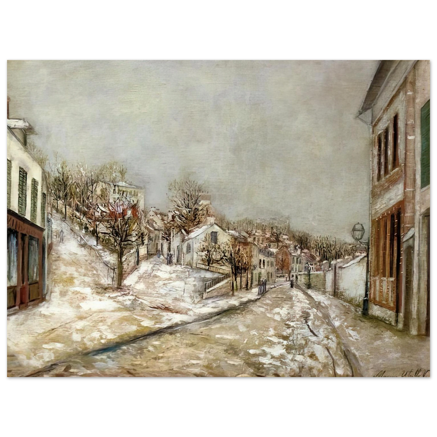 Maurice Utrillo - VIEW OF PONTOISE 75x100 cm / 30x40inches Fine Art Poster