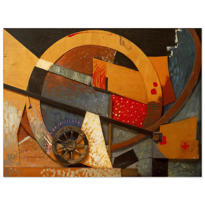 Kurt Schwitters - NEW MERZPICTURE 1931 75x100 cm / 30x40inches Fine Art Poster