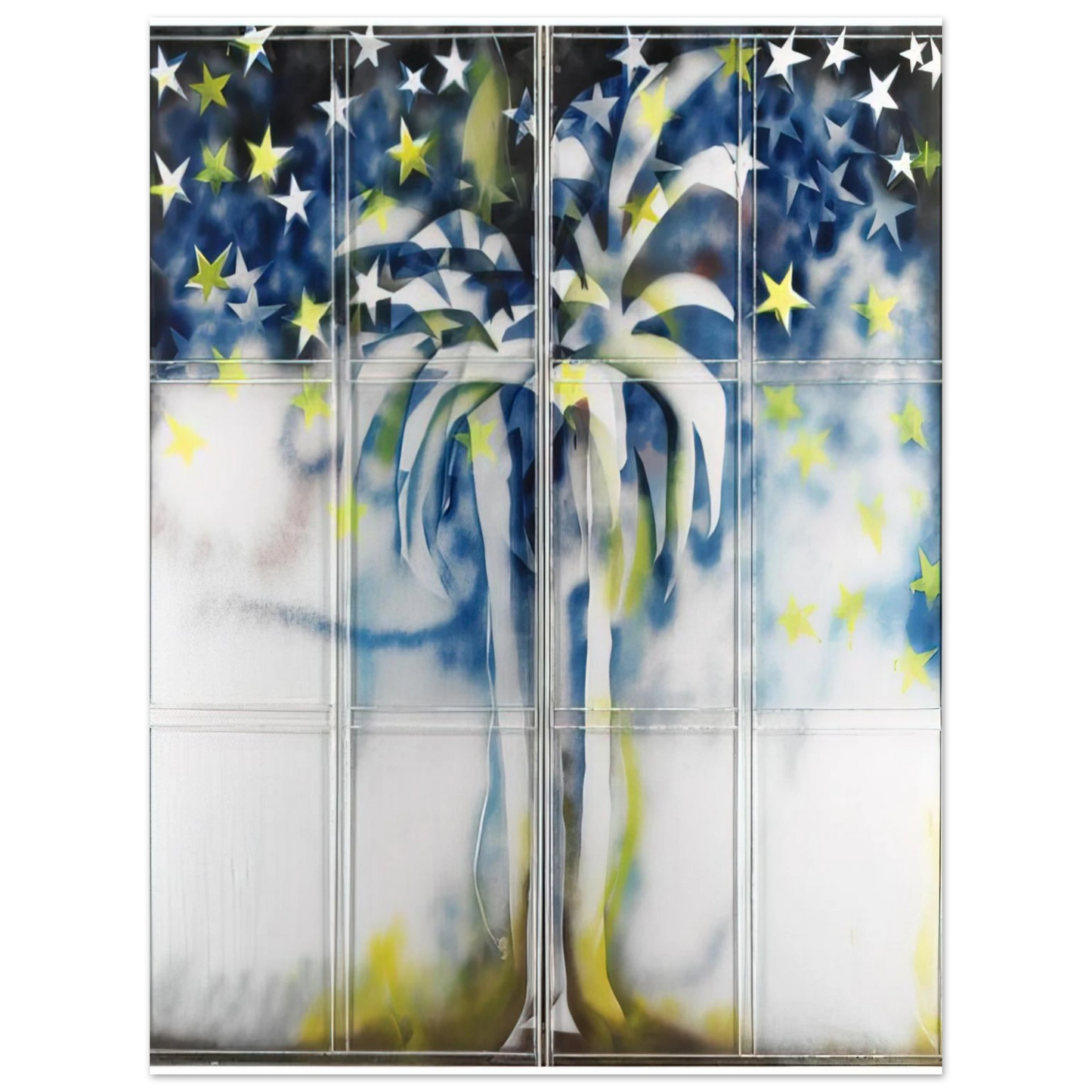 Mario Schifano - Tutte stelle particolare dell'oasi - 1967 75x100 cm / 30x40inches Fine Art Poster