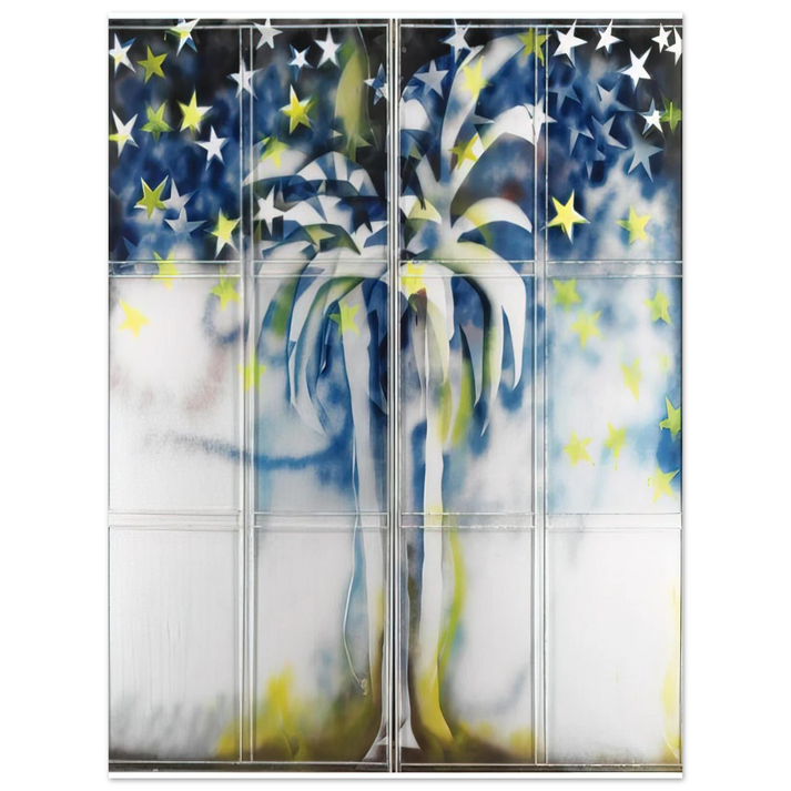 Mario Schifano - Tutte stelle particolare dell'oasi - 1967 75x100 cm / 30x40inches Fine Art Poster