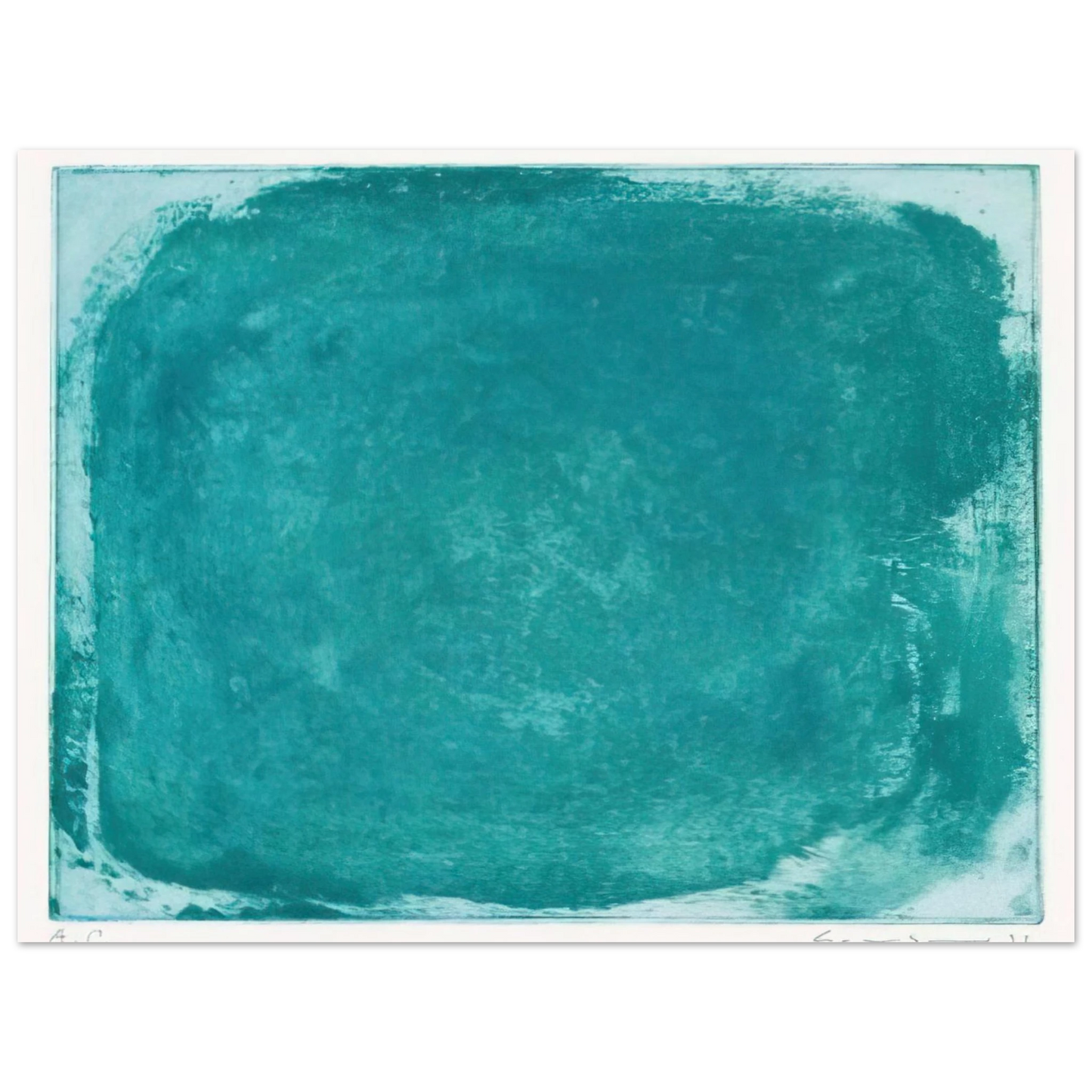 Gotthard Graubner - UNTITLED 1992 75x100 cm / 30x40inches Fine Art Poster