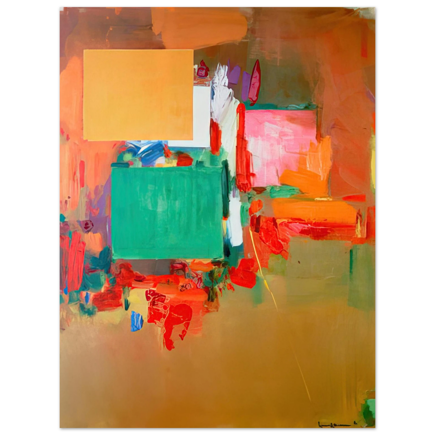 Hans Hofmann - Song of the Nightingale 75x100 cm / 30x40inches Fine Art Poster