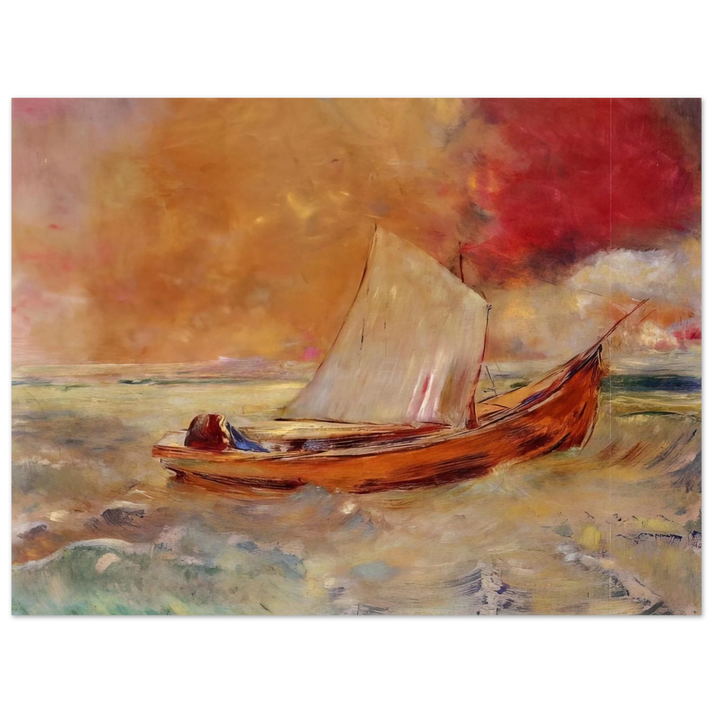 Odilon Redon - YELLOW BOAT 75x100 cm / 30x40inches Fine Art Poster