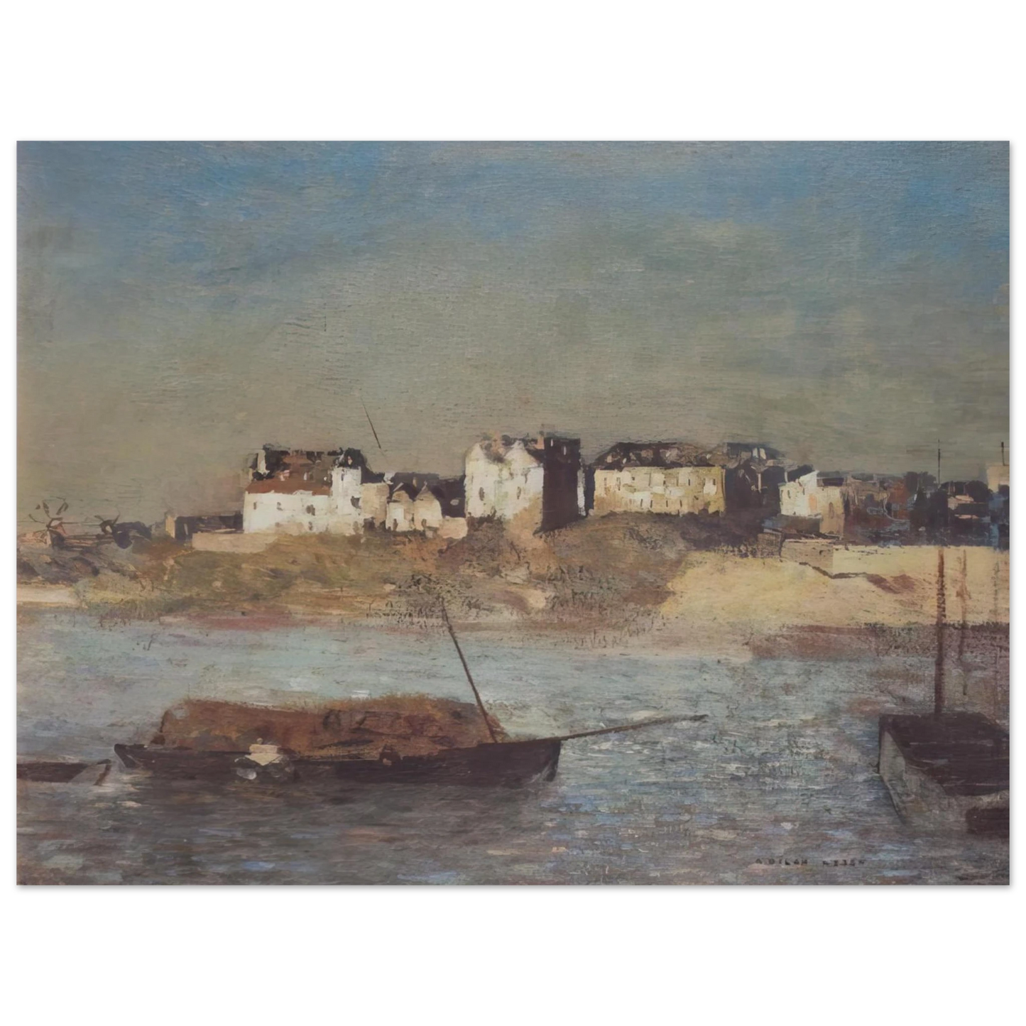 Odilon Redon - BRETON HARBOUR 75x100 cm / 30x40inches Fine Art Poster