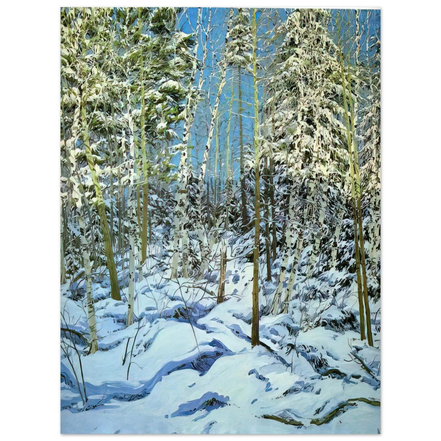 Neil Welliver - Shadow - Contemporary Realism 75x100 cm / 30x40inches Fine Art Poster