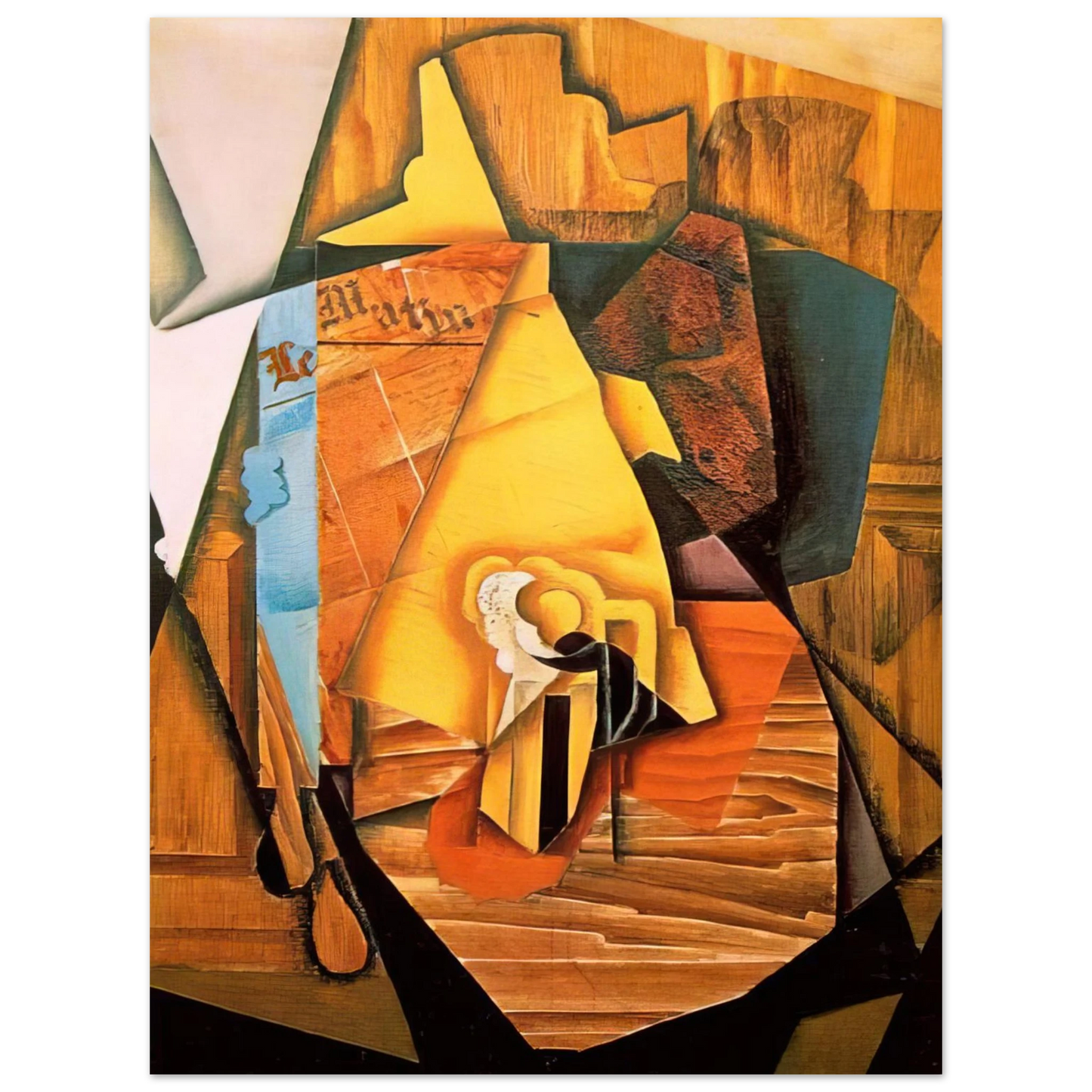 Juan Gris - A MAN IN A CAFE 1914 75x100 cm / 30x40inches Fine Art Poster