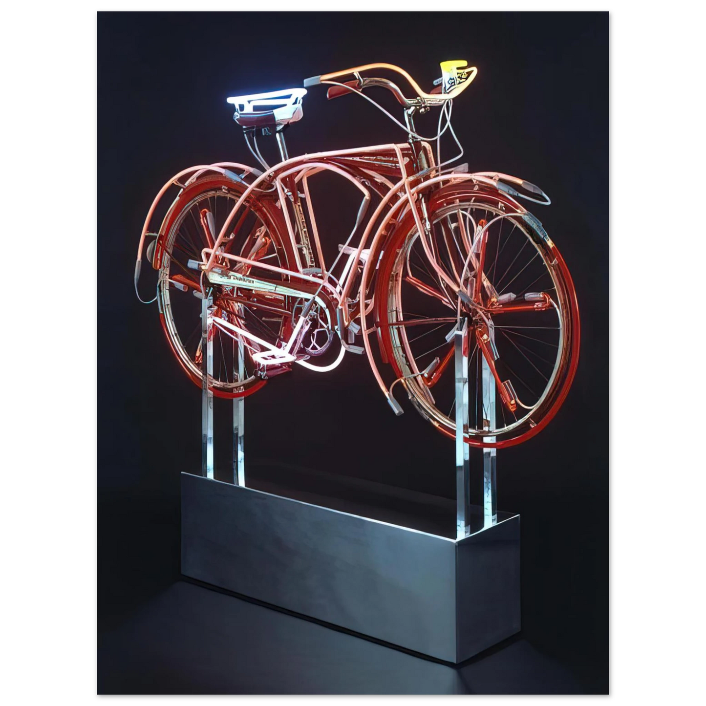 Robert Rauschenberg - BICYCLOID IX 1994 75x100 cm / 30x40inches Fine Art Poster