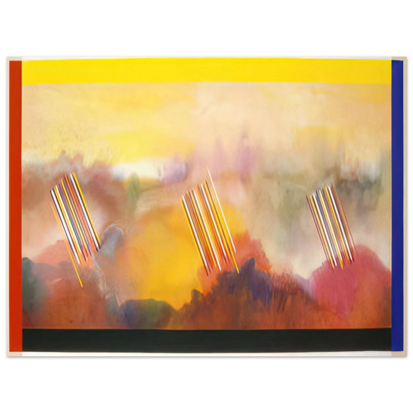 Ronnie Landfield - Younger than the Sun - 1990 75x100 cm / 30x40inches Fine Art Poster