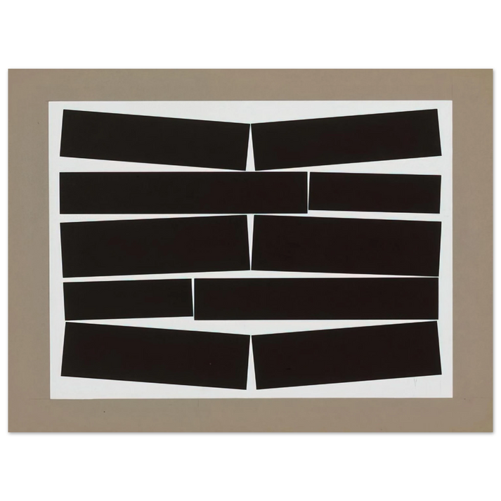 Helio Oiticica - Metaesquema Dois brancos - 1958 75x100 cm / 30x40inches Fine Art Poster