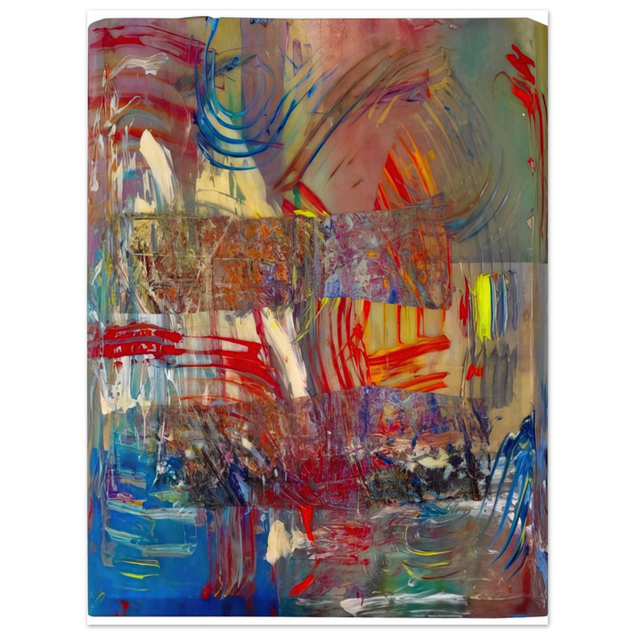 Sam Gilliam - Horses Upside Down 75x100 cm / 30x40inches Fine Art Poster