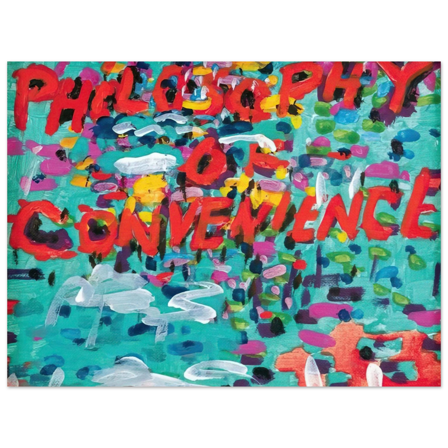 Paul Thek - Philosophy of Convenience - 1988 75x100 cm / 30x40inches Fine Art Poster
