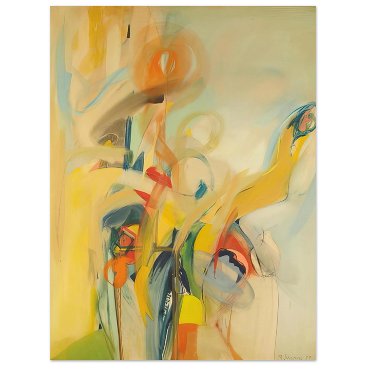 Miriam Schapiro - Down to Earth - 1959 75x100 cm / 30x40inches Fine Art Poster