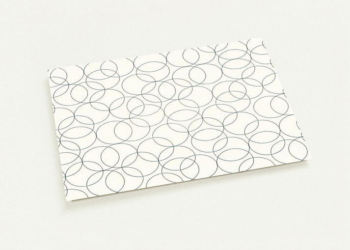 COMPOSITION WITH CIRCLES 5 2005 By Bridget Riley Pack of 10 Post Cards | Bridget Riley Post Cards | A6 (10.5 x 14.8 cm) - 4.1 x 5.8 inches