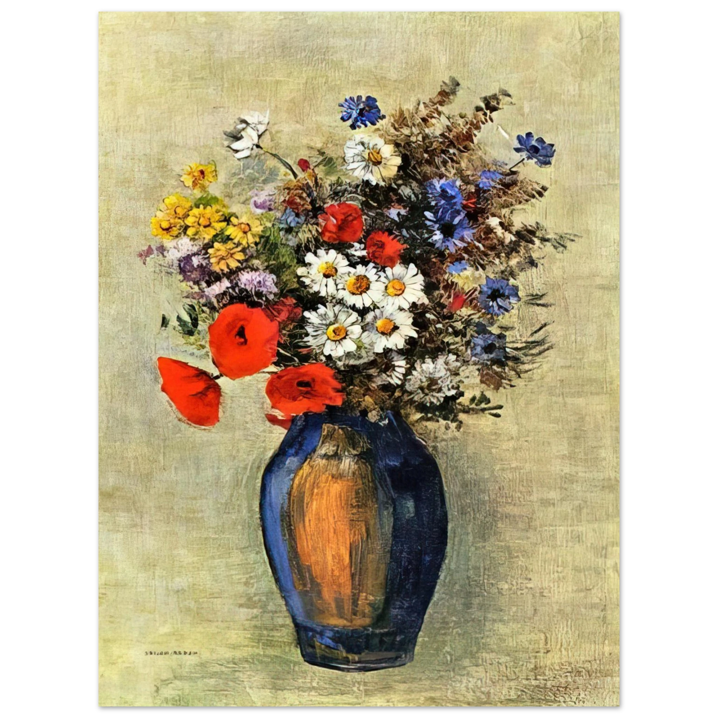 Odilon Redon - VASE OF FLOWERS 2 75x100 cm / 30x40inches Fine Art Poster