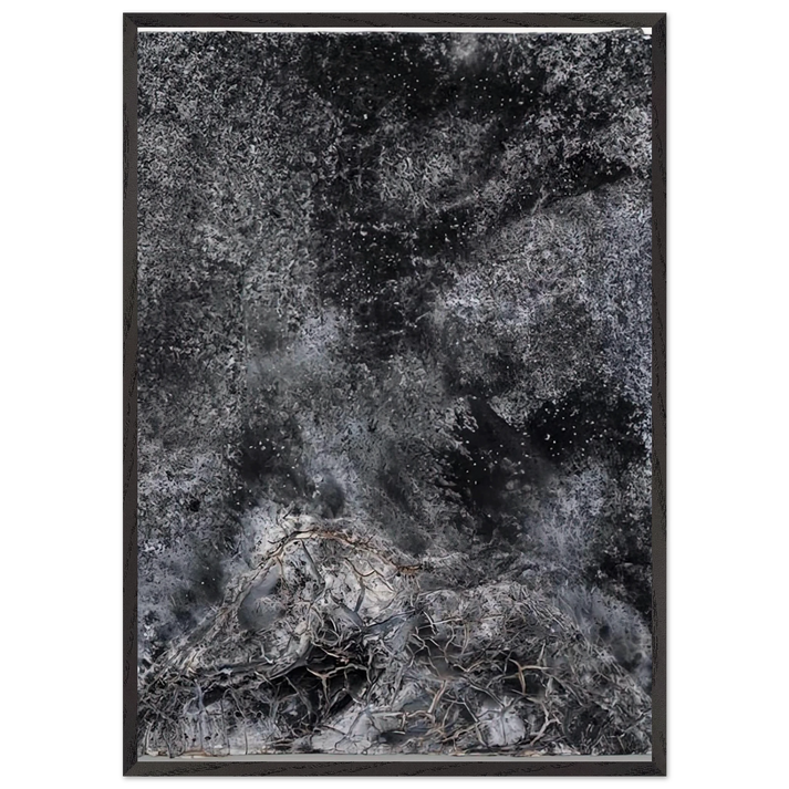 THE SECRET LIFE OF PLANTS FOR ROBERT FLUDD 2014 - Anselm Kiefer 70x100 cm / 28x40 inches Framed Art Print – Black Wooden Frame