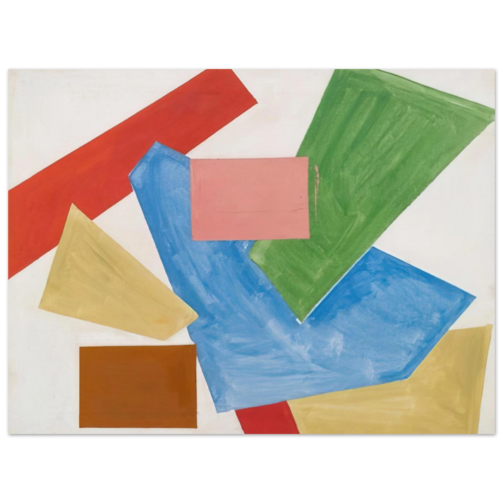 Hans Hofmann - Abstraction in White 75x100 cm / 30x40inches Fine Art Poster