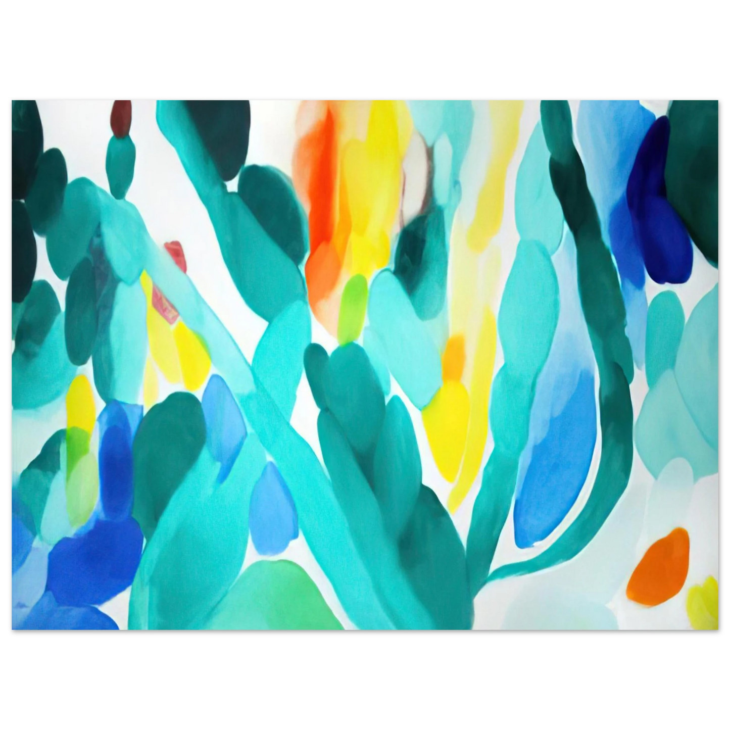 Alice Baber - Green Swing 75x100 cm / 30x40inches Fine Art Poster
