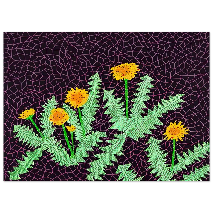 Yayoi Kusama - DANDELIONS 1985 Fine Art Poster