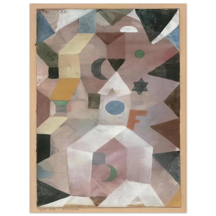 Paul Klee - THE CHAPEL 1917 75x100 cm / 30x40inches Fine Art Poster
