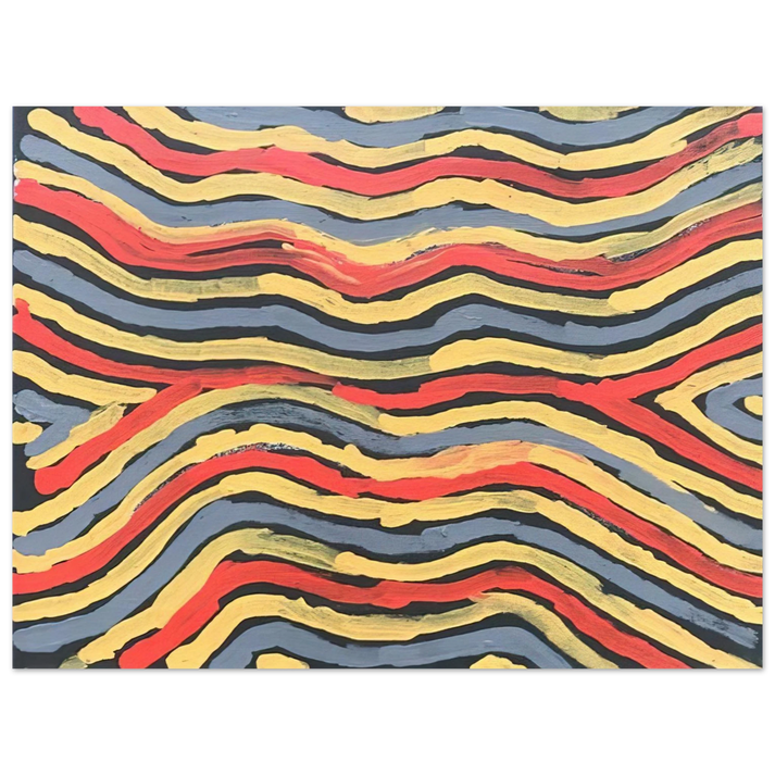 Clifford Possum Tjapaltjarri - Worm Dreaming - 1997 75x100 cm / 30x40inches Fine Art Poster