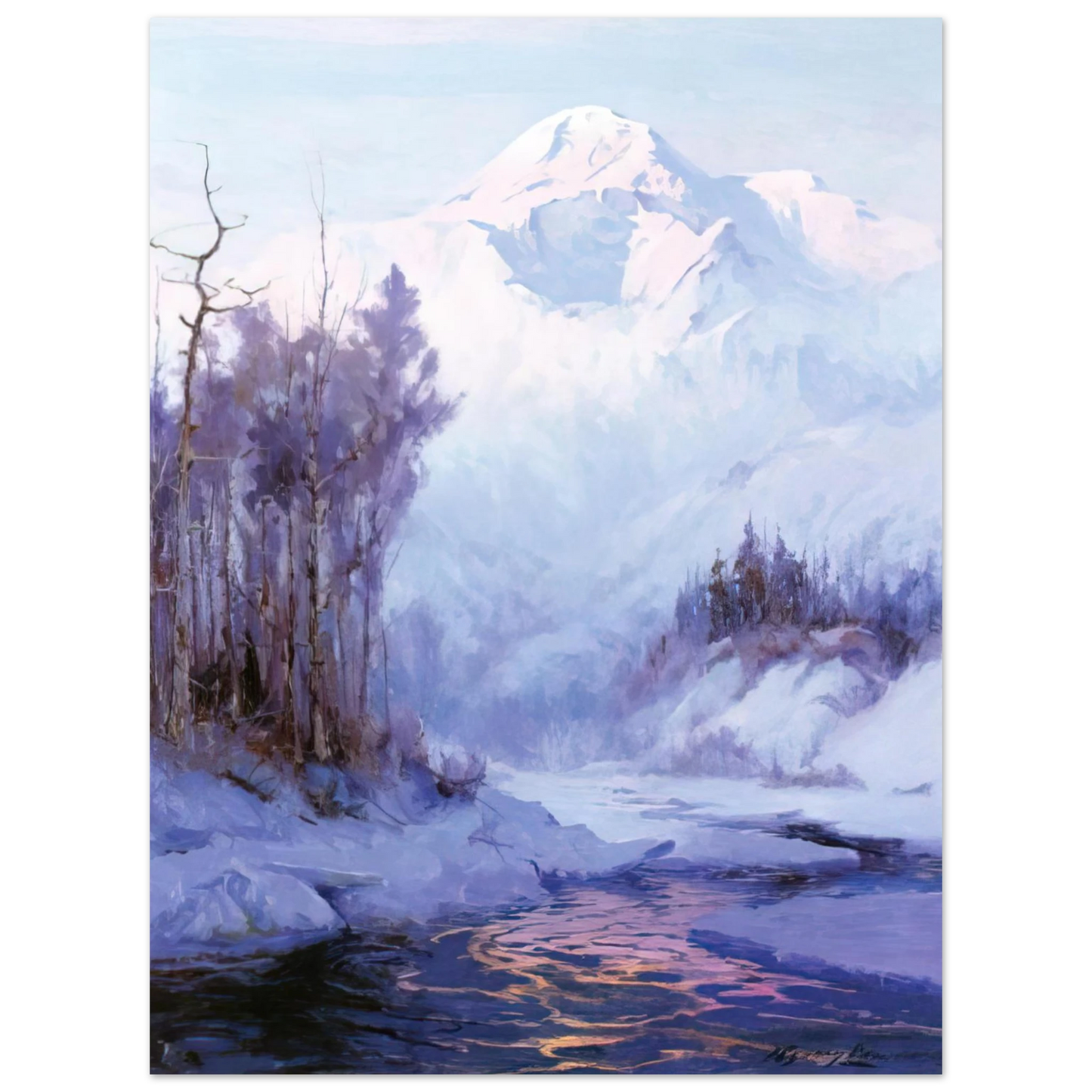 Sydney Laurence - The Breakup - Romanticism 75x100 cm / 30x40inches Fine Art Poster