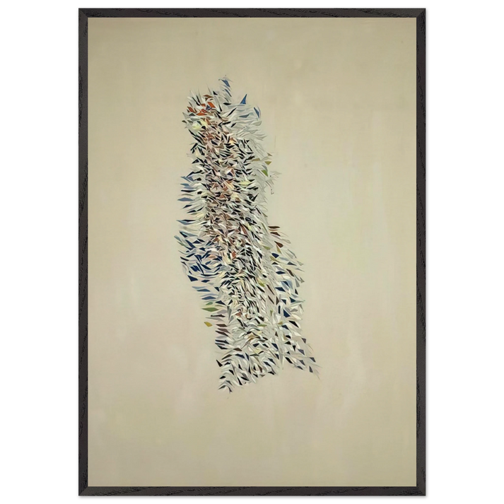 Process Development - 1972 - Robert Goodnough 70x100 cm / 28x40 inches Framed Art Print – Black Wooden Frame