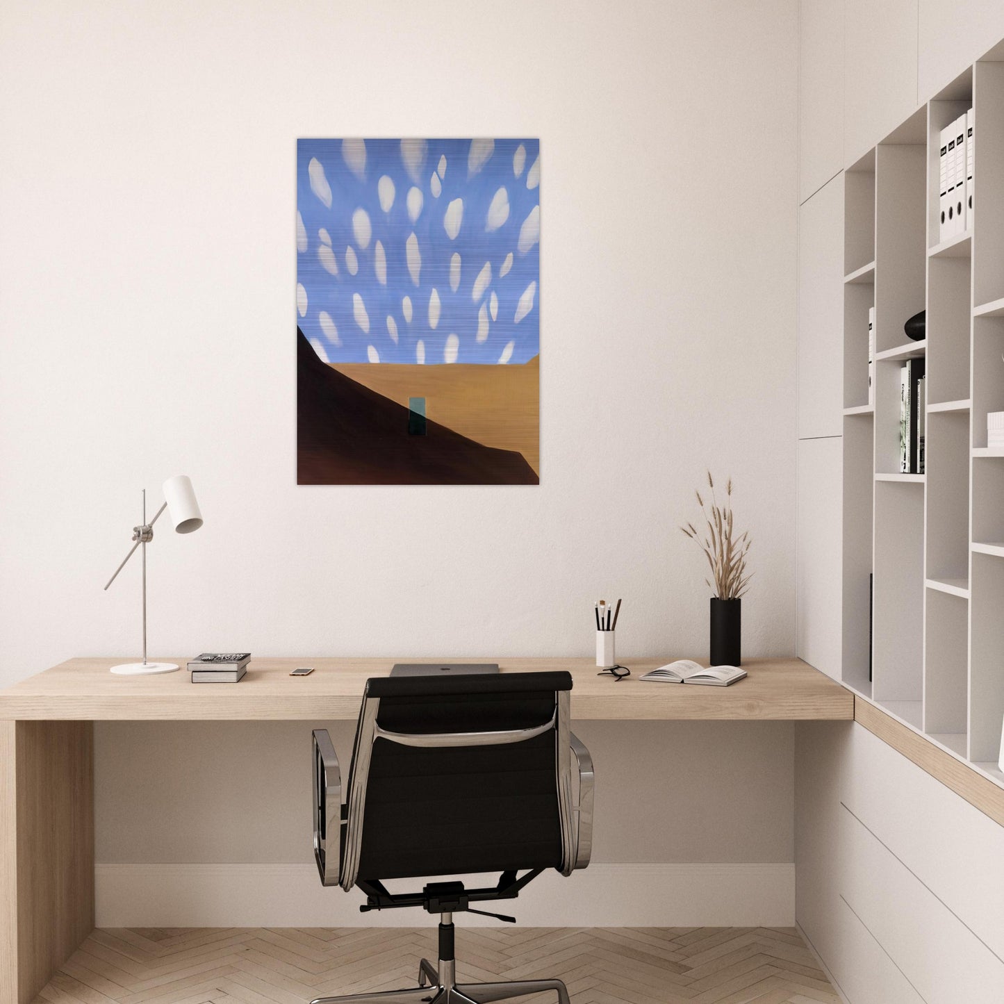 In the Patio VIII - Georgia O'Keeffe Brushed Aluminum Print - 70x100 cm / 28x40 inches | Georgia O'Keeffe Aluminum Print | Georgia O'Keeffe Prints
