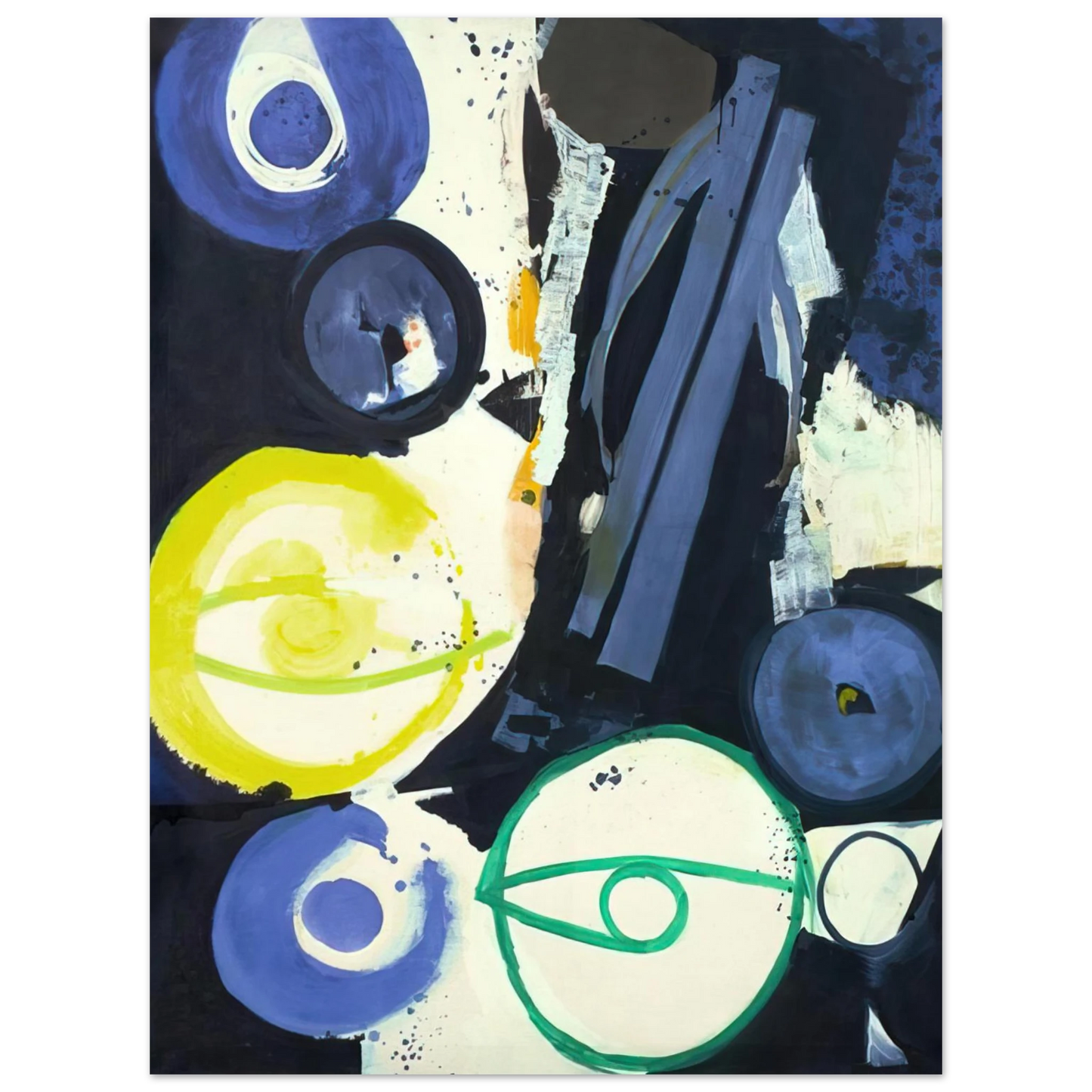 Ernst Wilhelm Nay - Orakel - 1964 75x100 cm / 30x40inches Fine Art Poster
