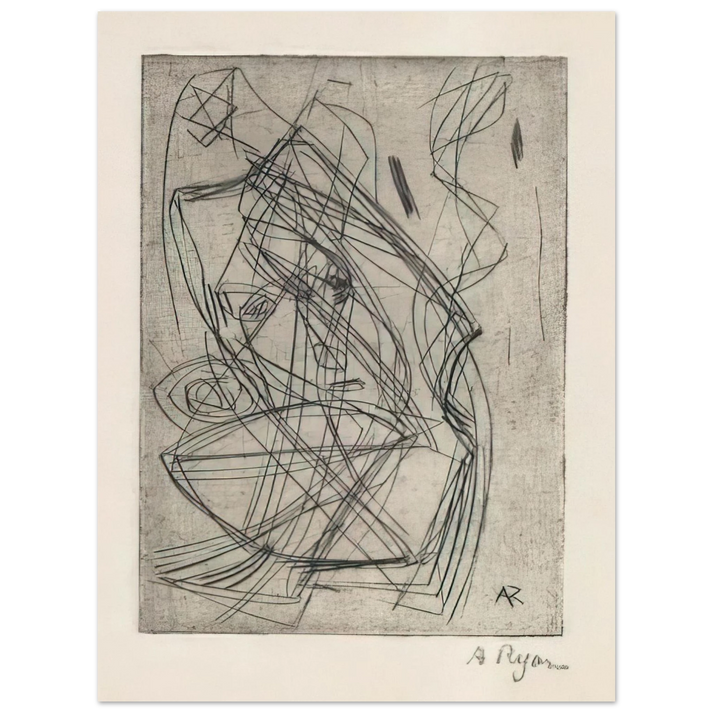 Anne Ryan - Prostrating Figure - 1945 75x100 cm / 30x40inches Fine Art Poster